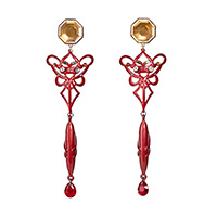 レディースファッションブランドmayla classicのピアス／イアリング、エヴァンゲリオン アイコニック イヤオブジェ カラーは式波・アスカ・ラングレー/イヤリング RD/ER 指定なし 指定なし 指定なし