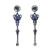 レディースファッションブランドmayla classicのピアス／イアリング、エヴァンゲリオン アイコニック イヤオブジェ カラーは渚カヲル/イヤリング BK/ER 指定なし 指定なし 指定なし