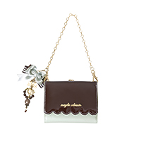 レディースファッションブランドmayla classicの財布、ドーリーバッグ・ミニウォレット ～コンビネゾン ドゥ メルティ～ カラーはミントショコラ MINC 指定なし 指定なし 指定なし