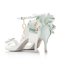 レディースファッションブランドmayla classicのサンダル、ルーヴェッドチュール カラーはアイル AL ヒール 7.5cm オープントゥ