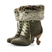 レディースファッションブランドmayla classicのブーツ、プリンセス・ジュリエドゥクルドネ カラーはリズティーン・エル・サント・クロワ LT ヒール 8.0cm ラウンドトゥ