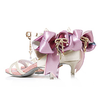 レディースファッションブランドmayla classicのサンダル、乙 オト カラーは桜鼠 さくらねず PK ヒール 4.0cm オープントゥ