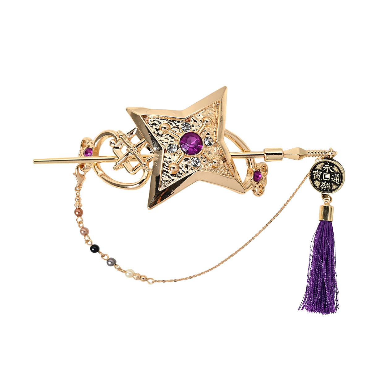 【忍たま乱太郎】MAYLA ヘアオブジェマジェステ簪 ロイヤルチャーム 土井半助 忍たま乱太郎 アイコニックヘアオブジェ マジェステ ＋ 簪- MAYLA