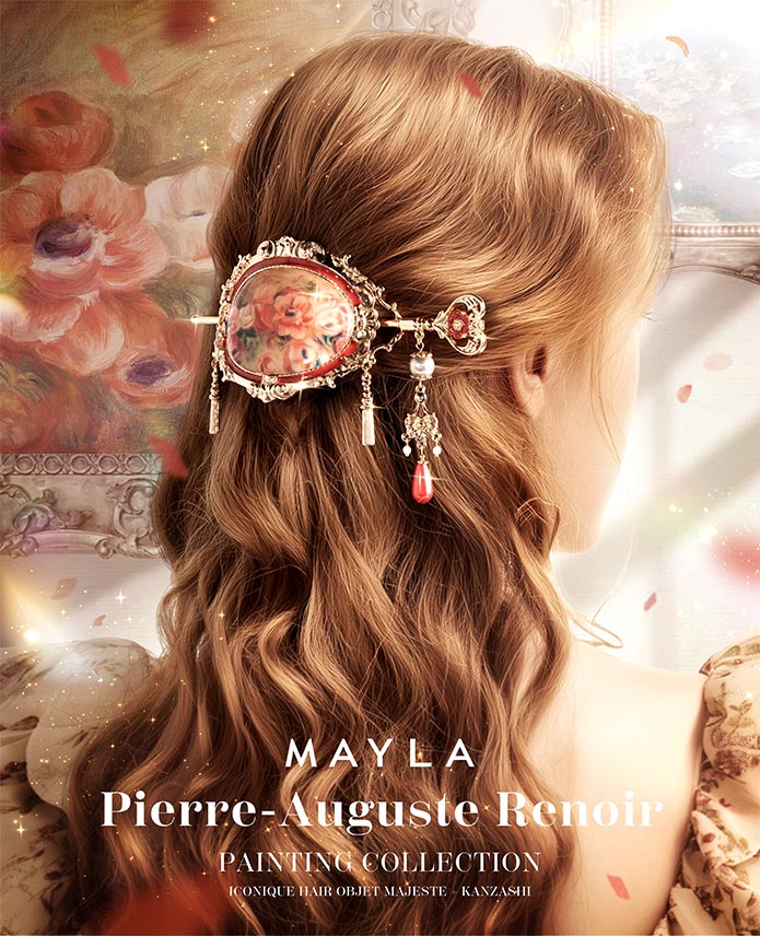 絵画コレクション アイコニック ヘアオブジェ マジェステ ＋ 簪- MAYLA