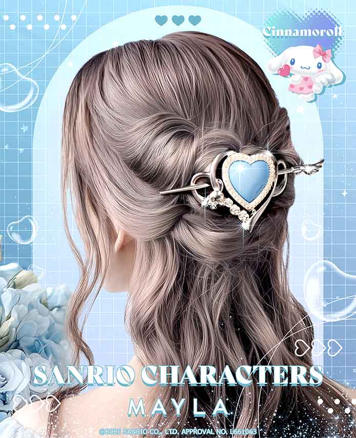 サンリオキャラクターズ アイコニック ヘアオブジェ マジェステ ＋ 簪