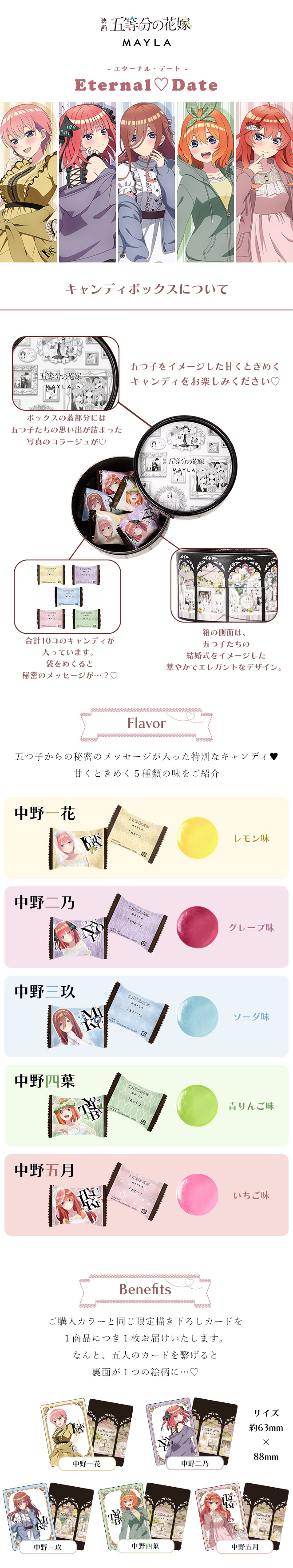 五等分の花嫁 エターナル・デート キャンディボックス 中野一花