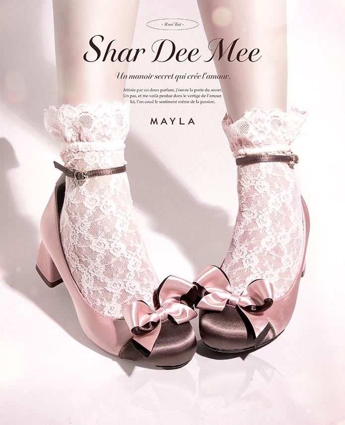 MAYLA マイラ 靴 パンプス シャーディーミー ロゼ・ティント レディース 女性 正規品 新品 公式 MAYLA パンプス 大人 可愛い おしゃれ 人気 ブランド シャーディーミー- MAYLA