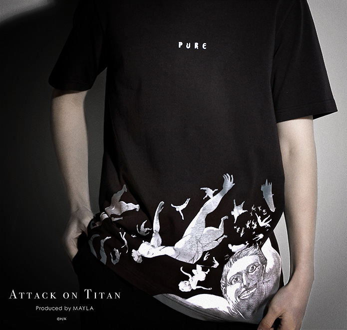 進撃の巨人 追憶の黒いTシャツ03- mayla classic