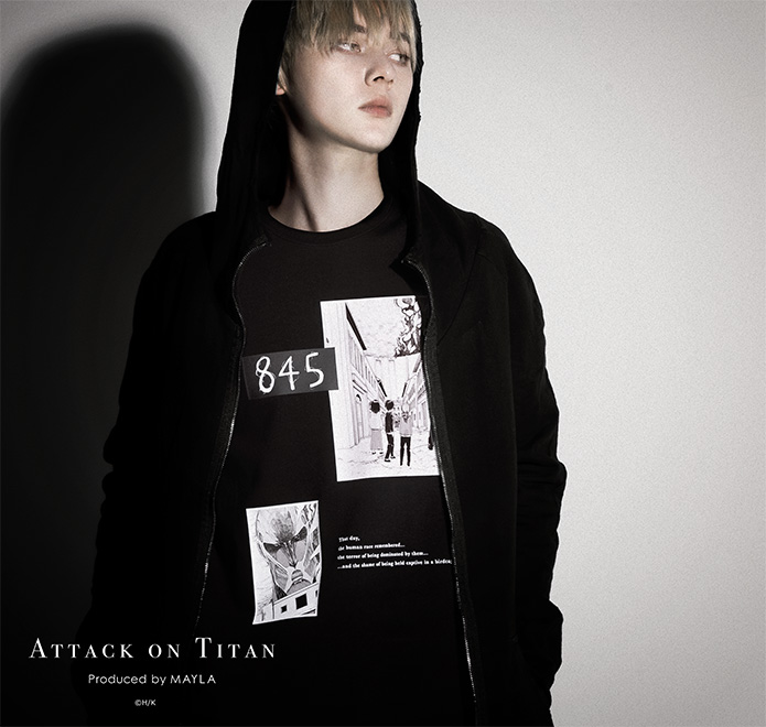 進撃の巨人 追憶の黒いTシャツ02- mayla classic