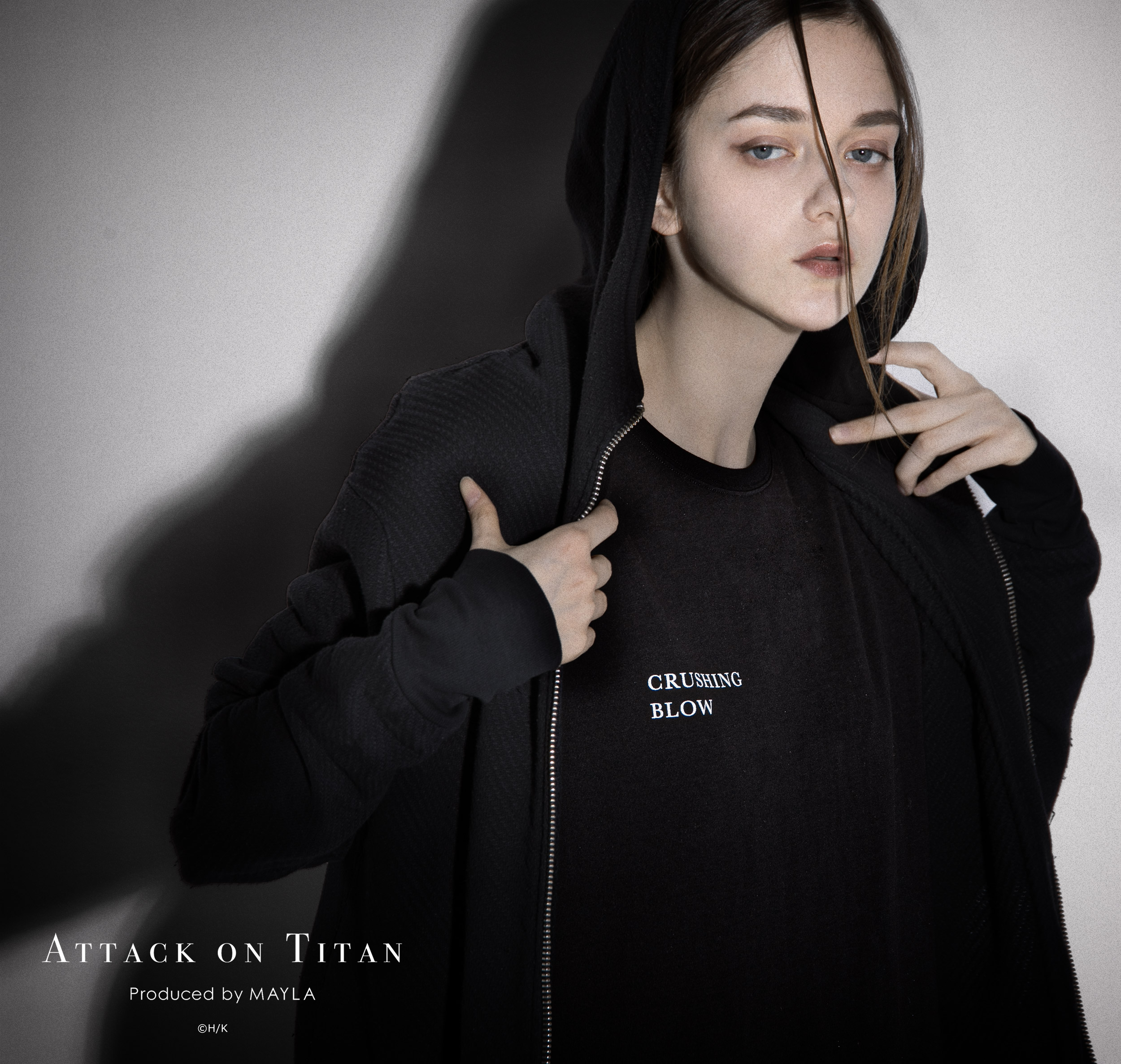 進撃の巨人 追憶の黒いTシャツ04- MAYLA